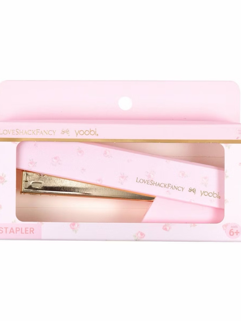 LoveShackFancy x Target - Yoobi Blooming Heirloom Stapler Strawberry Macaroon